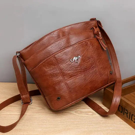 Evelyn - Stevige leren tas