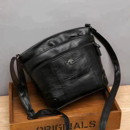 Evelyn - Stevige leren tas