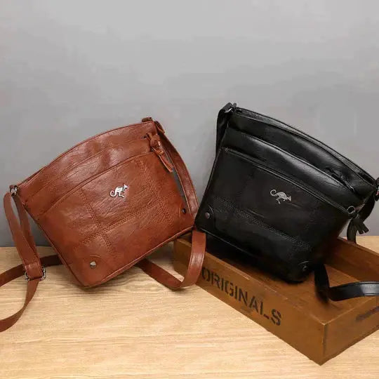 Evelyn - Stevige leren tas