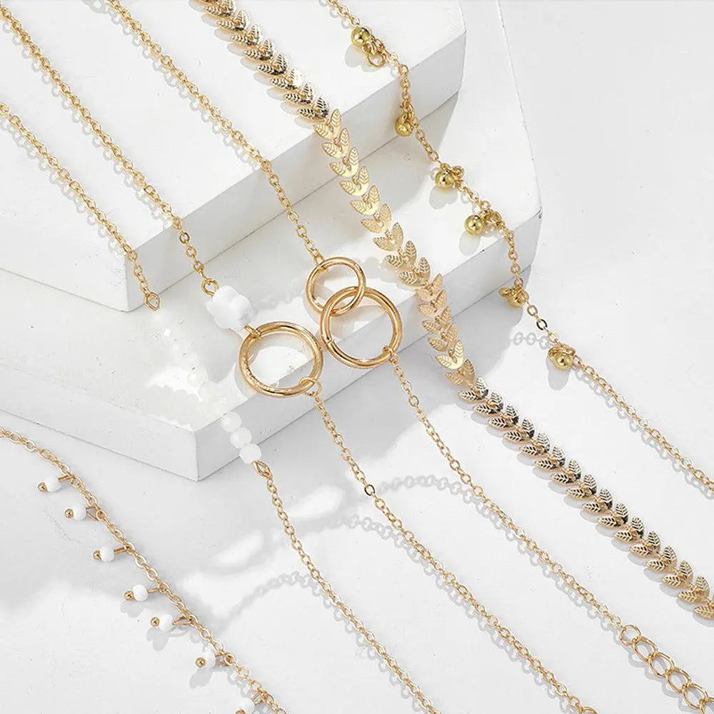 Set boho goudkleurige armband