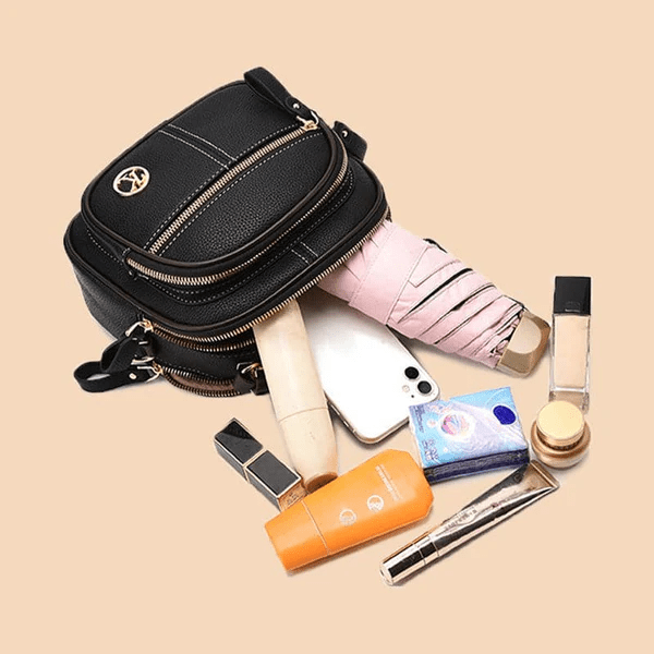 Tijdloze Elegantie | Moderne Leren Schoudertas met Riem