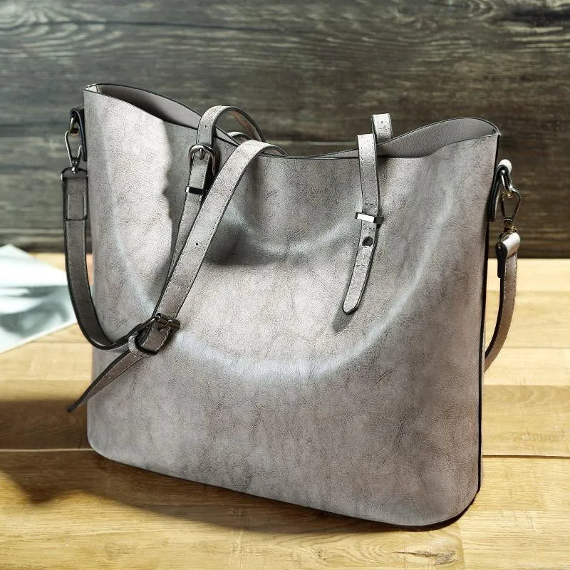 Vintage charme | Leren schoudertas