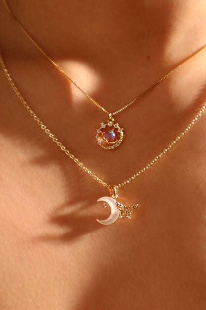 Ring met Saturnus en de Maan