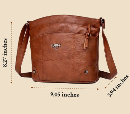 Evelyn - Stevige leren tas