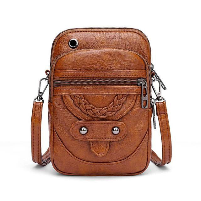 Matilda - Vintage leren handtas