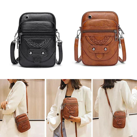 Matilda - Vintage leren handtas
