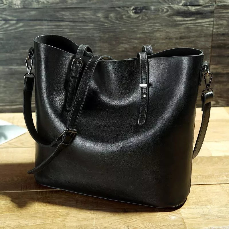 Vintage charme | Leren schoudertas