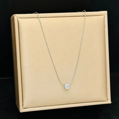 Ketting met moissanietstenen Cléa