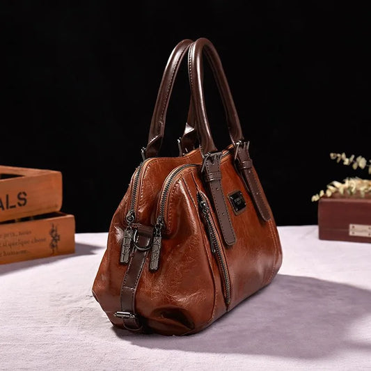 Layla - Moderne leren tas