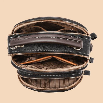 Tijdloze Elegantie | Moderne Leren Schoudertas met Riem