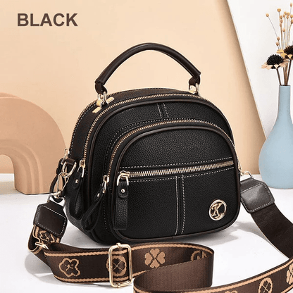 Tijdloze Elegantie | Moderne Leren Schoudertas met Riem